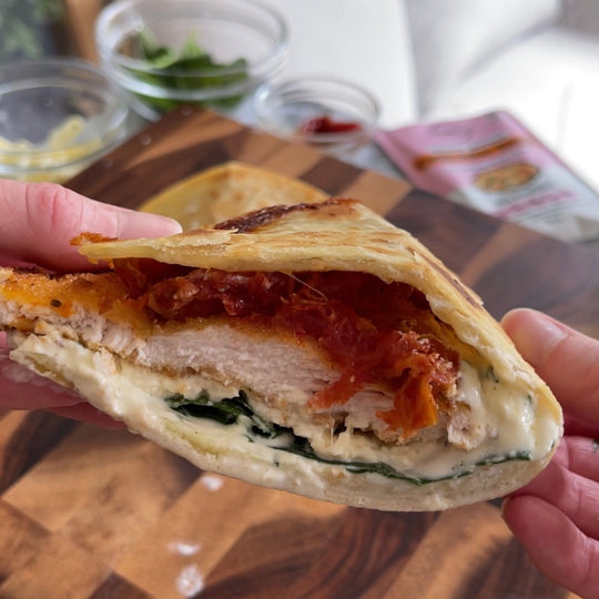 Buffalo Chicken Schnitzel Wrap