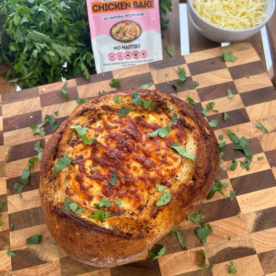 Air-Fried Buffalo Chicken Cob Loaf