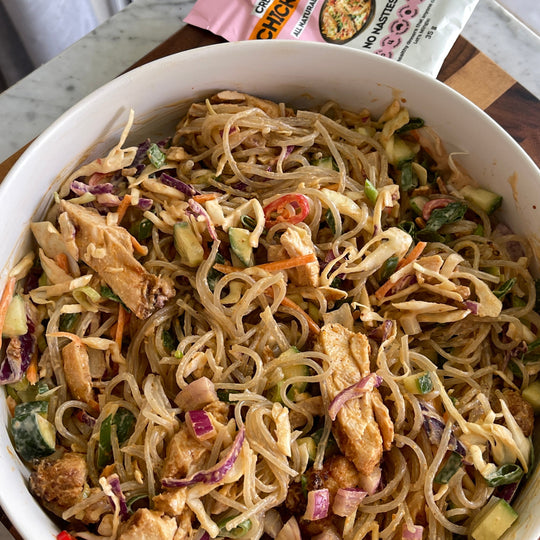 Zesty Buffalo Chicken Noodle Salad