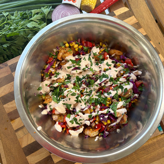 Prawn Taco Salad
