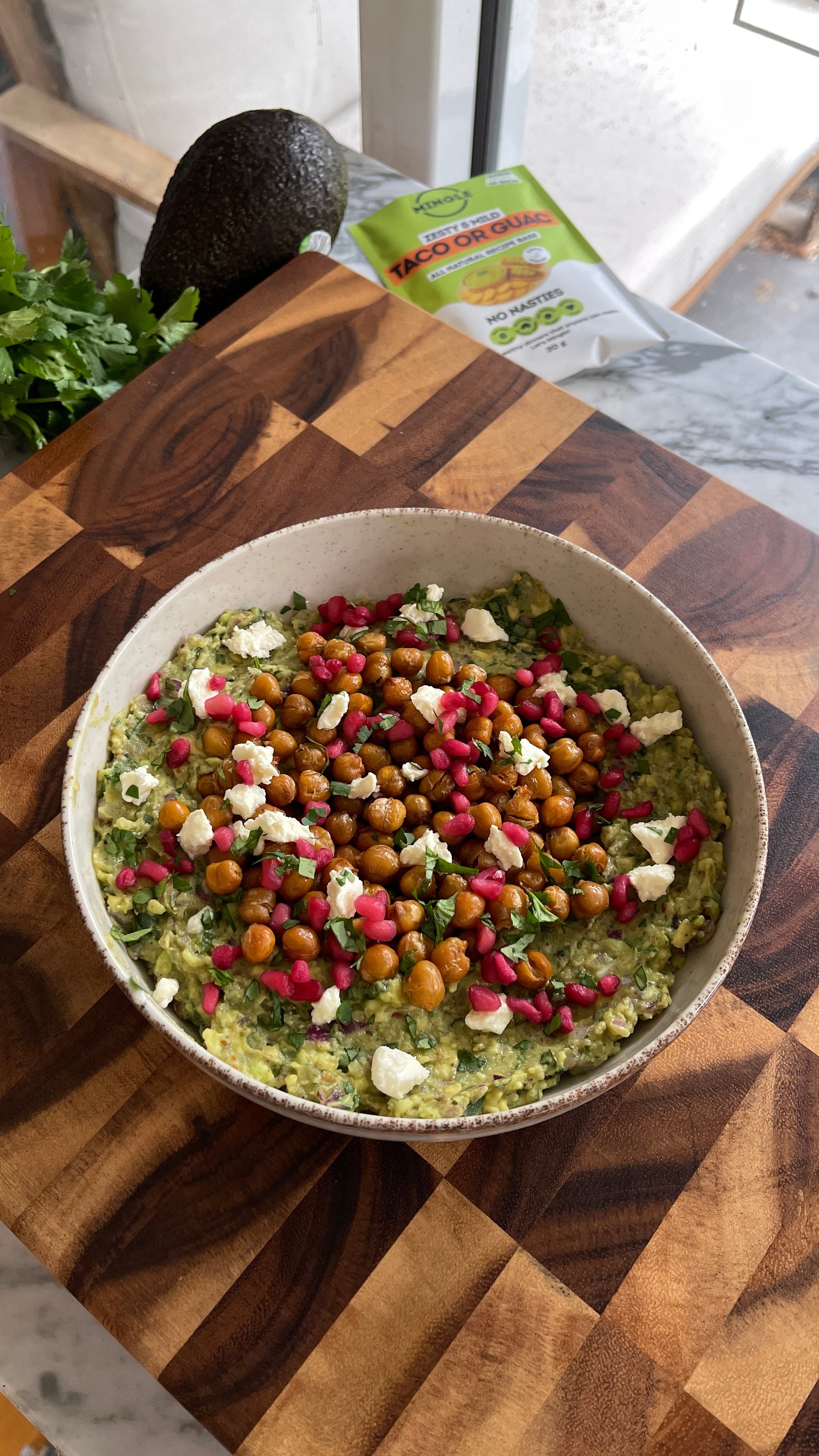 Chopped Guac and Chickpea Dip
