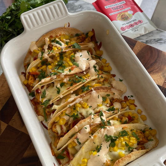 Oven Toasted Chicken Tacos