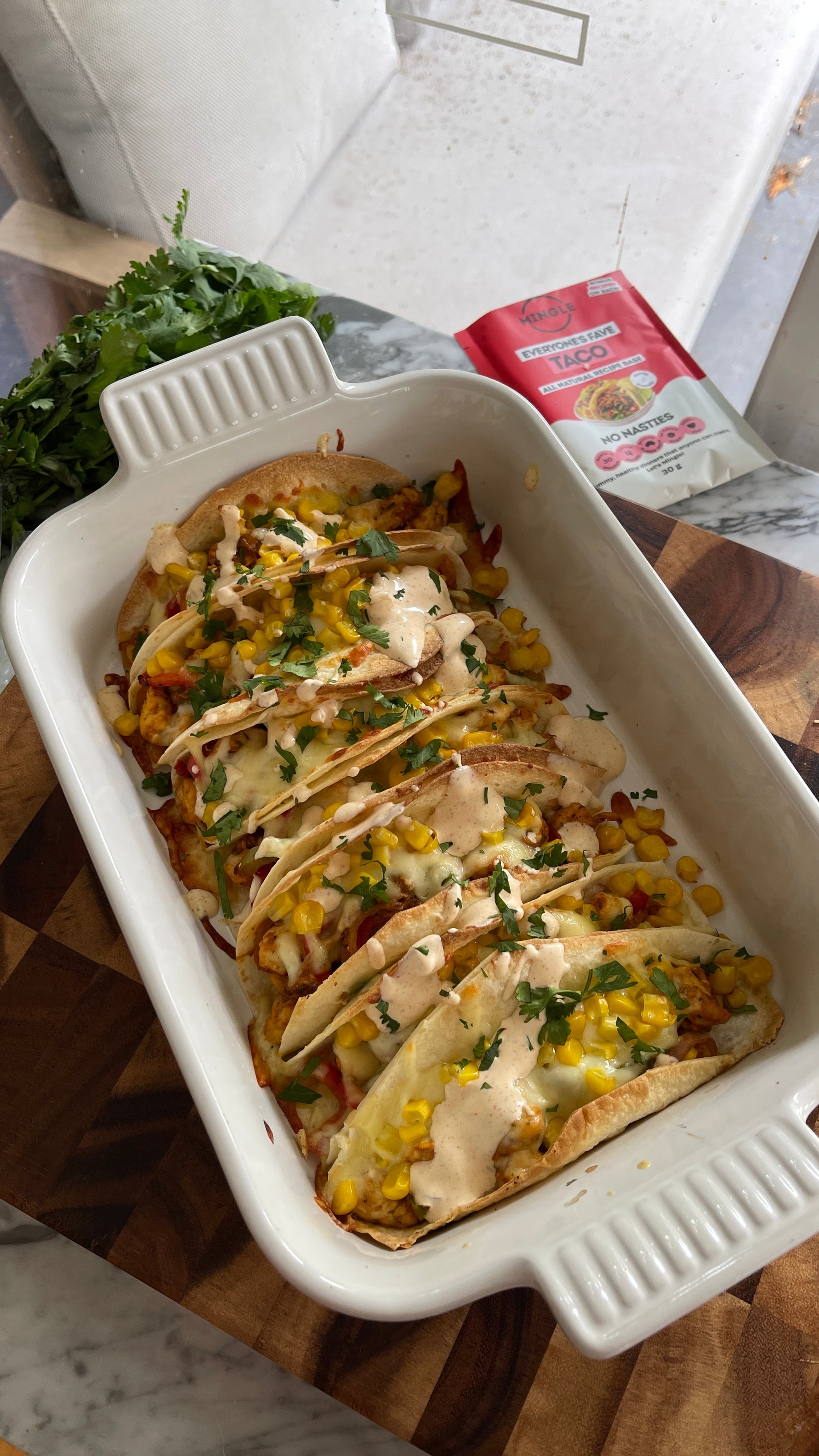 Oven Toasted Chicken Tacos