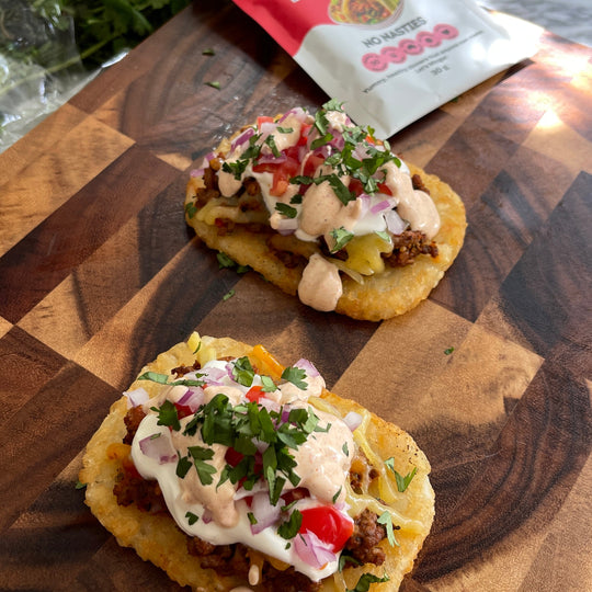 Mexican Loaded Hashbrown Tacos