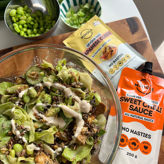 Japanese Curry Crispy Rice Salad