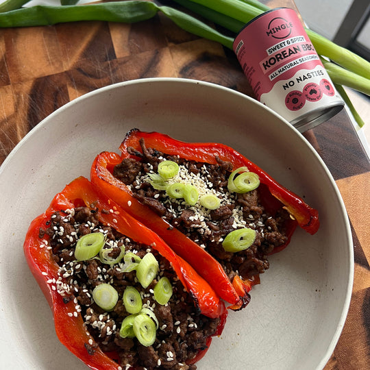 Korean BBQ Stuffed Capsicums