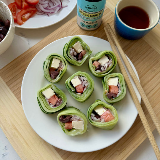 Feta Cucumber Rolls