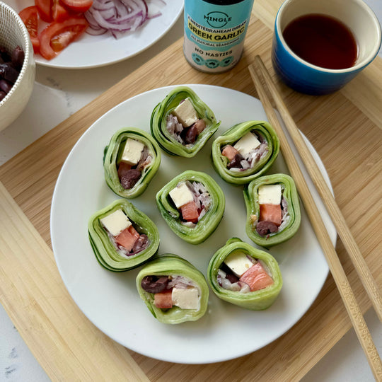 Feta Cucumber Rolls