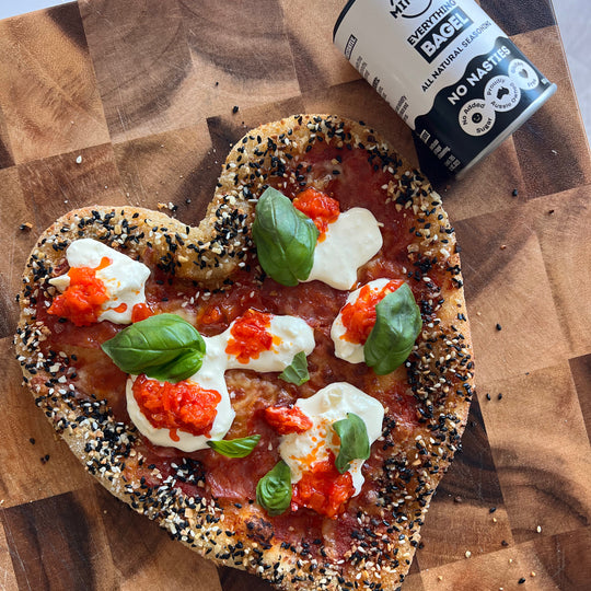 Everything Bagel Love At First Bite Pizza