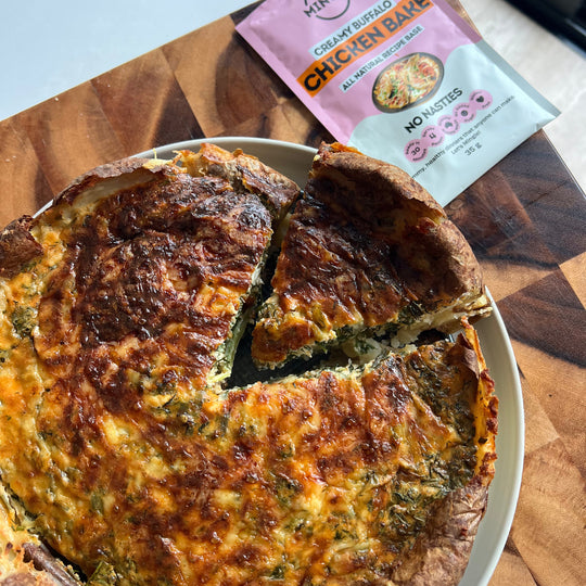Potato Chicken Buffalo Quiche