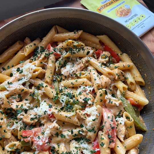 Creamy Chicken Fajita Pasta