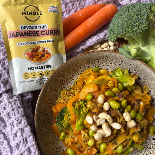 Japanese Curry Noodle Bake