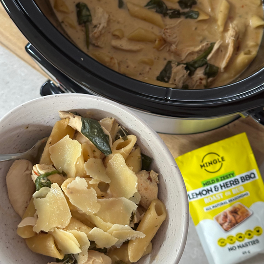 Slow Cooker Creamy Lemon & Herb Pasta