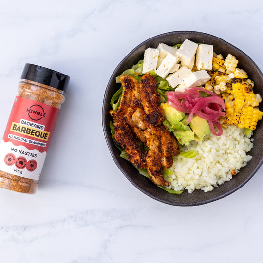 Low Carb BBQ Chicken & Cauliflower Power Bowls