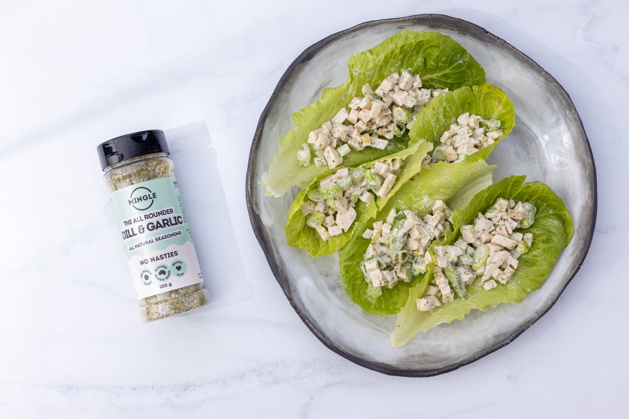 Ranch Chicken Salad Lettuce Cups