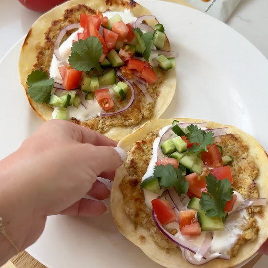 Smashed Butter Chicken Tacos