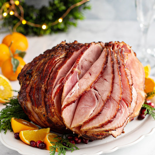 Christmas Honey, Maple, Mustard and Tarragon Glazed Ham