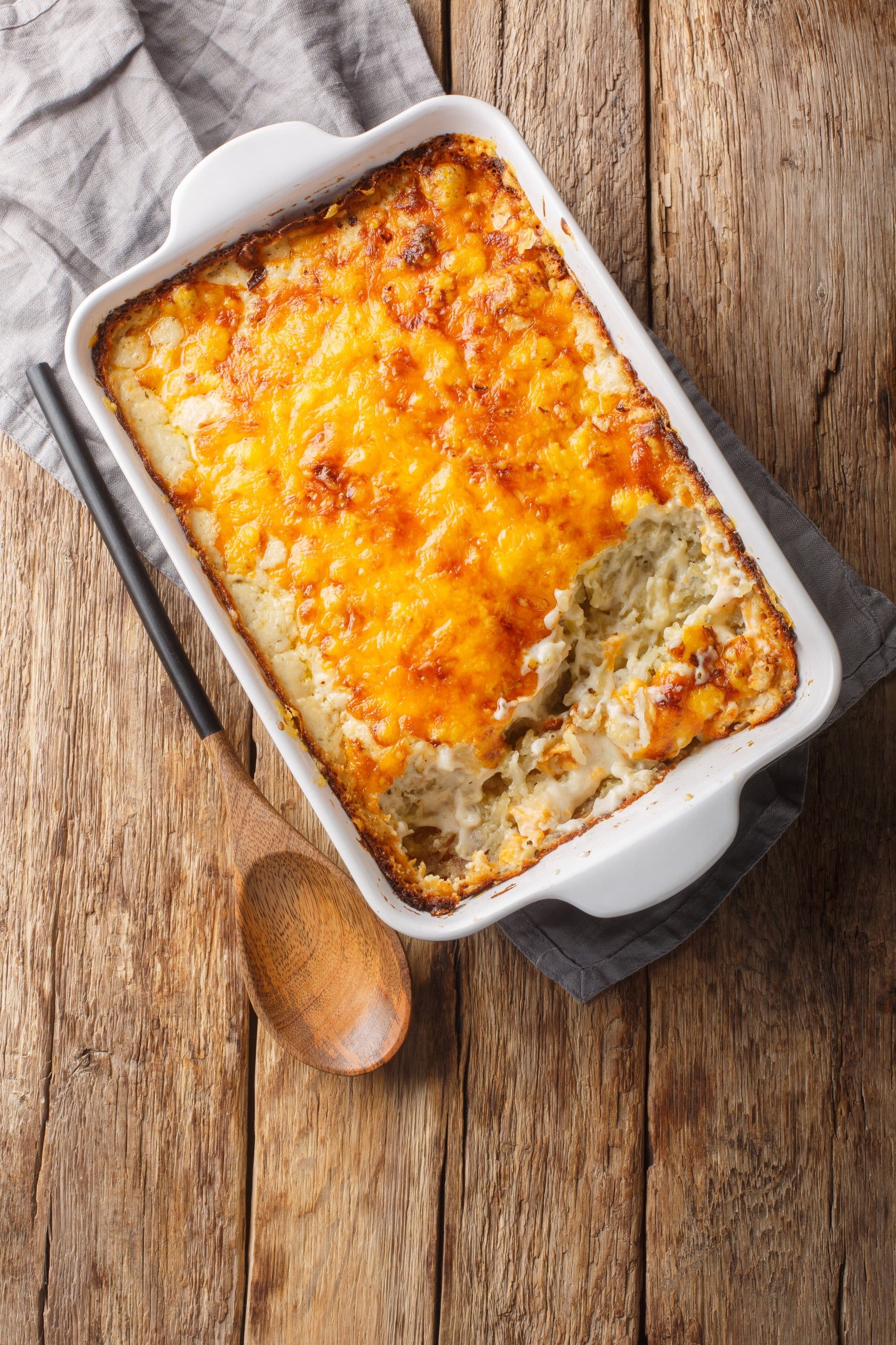 Christmas Potato Mac and Cheese Bake