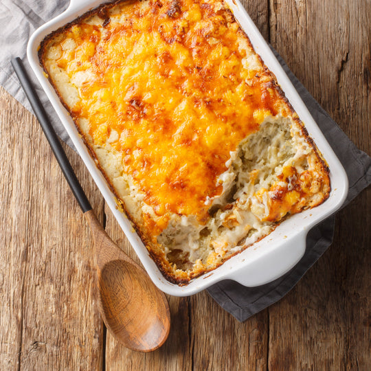 Christmas Potato Mac and Cheese Bake