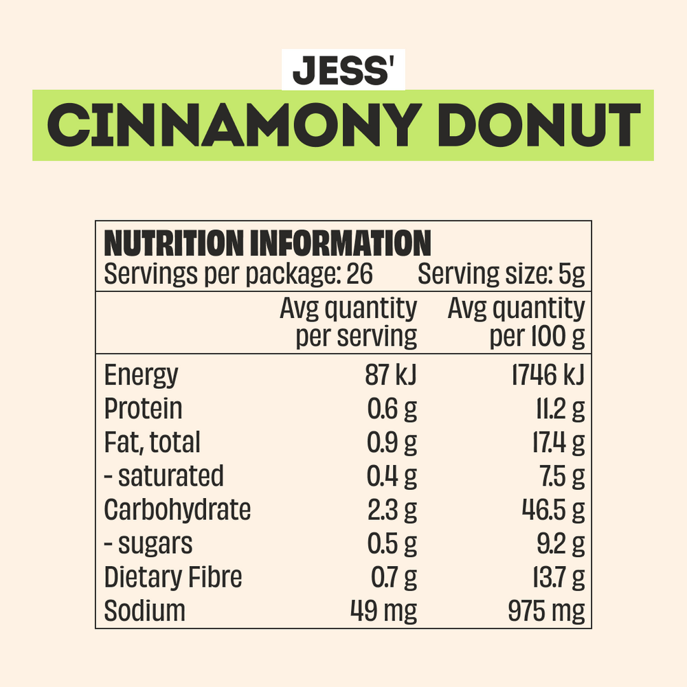 CINNAMONY DONUT SWEET TOPPER