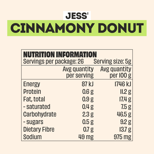 CINNAMONY DONUT SWEET TOPPER