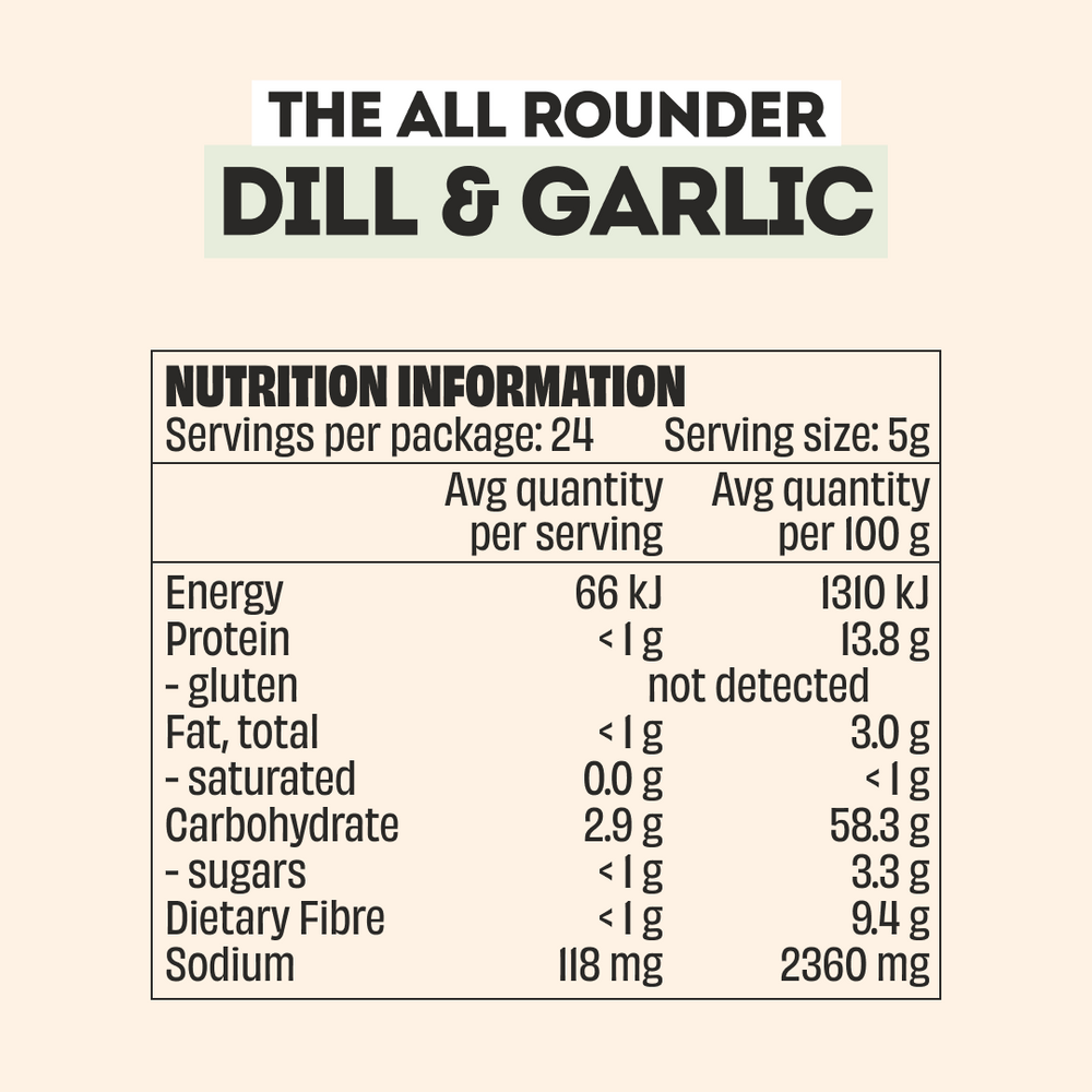 GARLIC & DILL RANCH SEASONING - LARGE BOTTLE