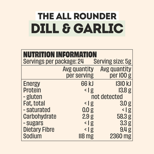 GARLIC & DILL RANCH SEASONING - LARGE BOTTLE