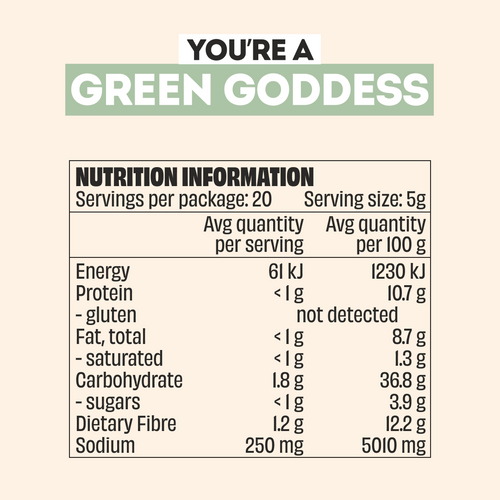 GREEN GODDESS SEASONING - LARGE BOTTLE