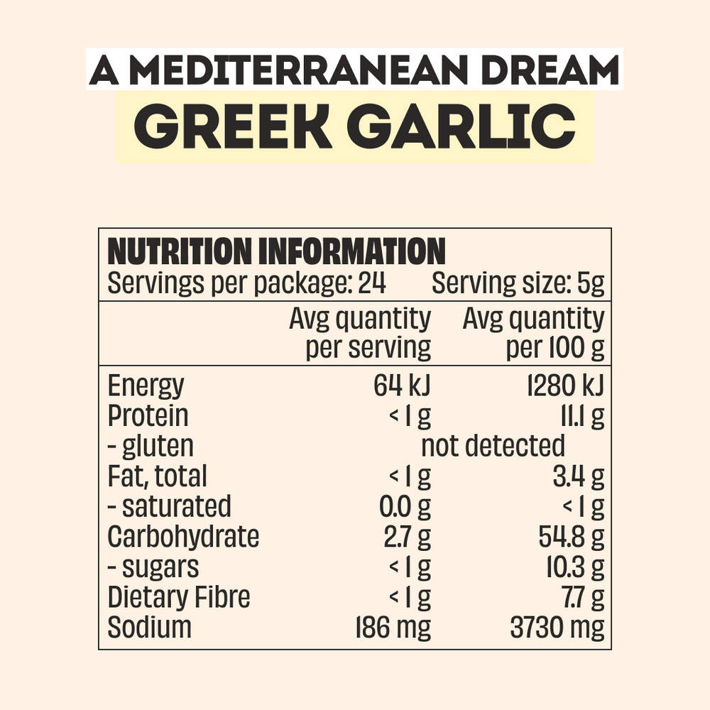 GREEK GARLIC SEASONING - LARGE BOTTLE