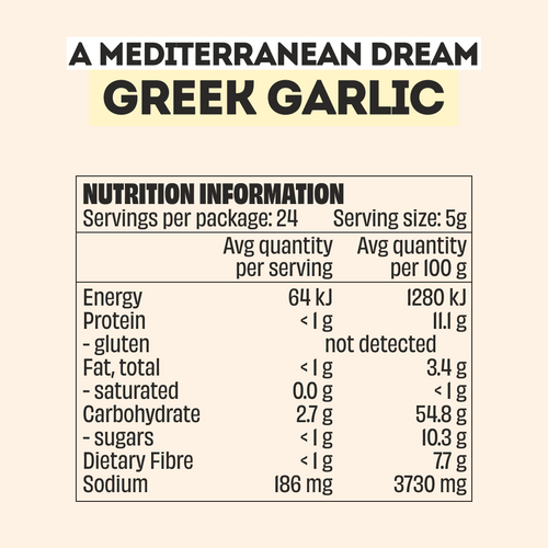 GREEK GARLIC SEASONING - LARGE BOTTLE