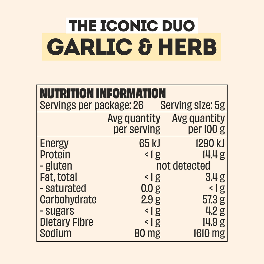 GARLIC & HERB SEASONING - LARGE BOTTLE