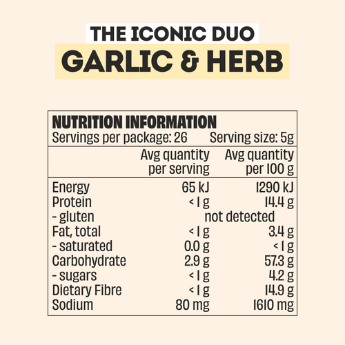 GARLIC & HERB SEASONING - LARGE BOTTLE