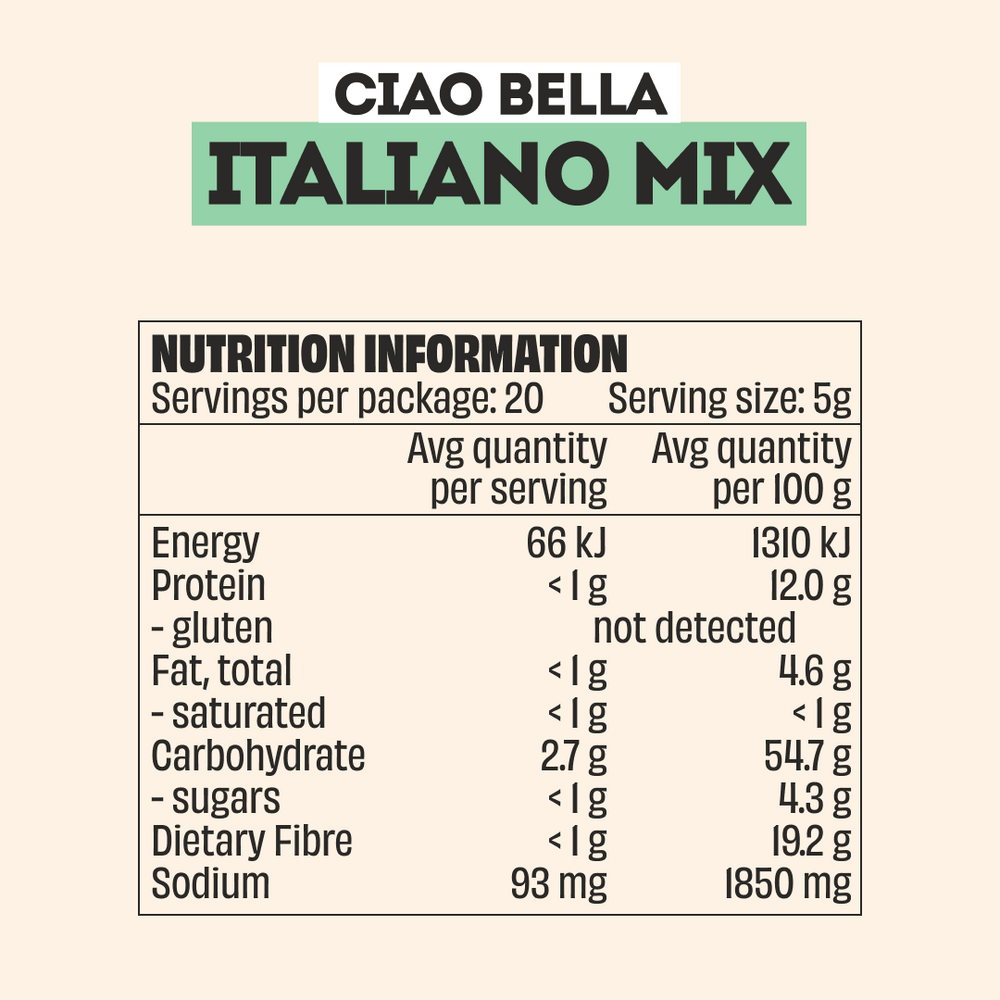 ITALIANO MIX SEASONING - LARGE BOTTLE