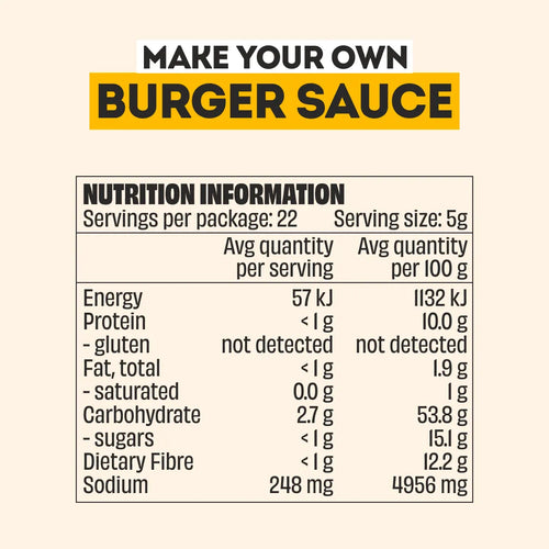 DIY BURGER SAUCE SEASONING - LARGE BOTTLE