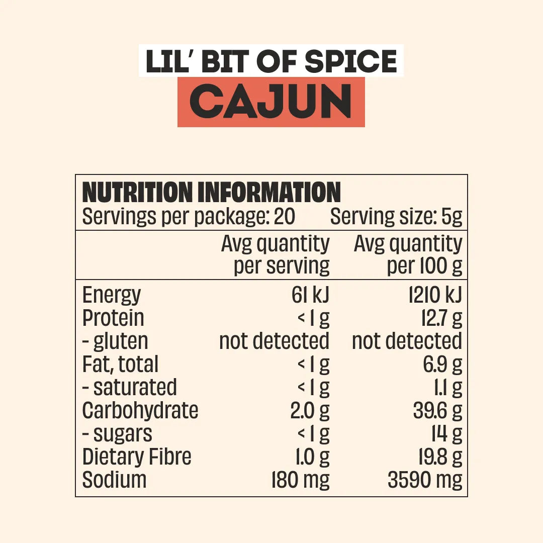 CAJUN SEASONING - LARGE BOTTLE