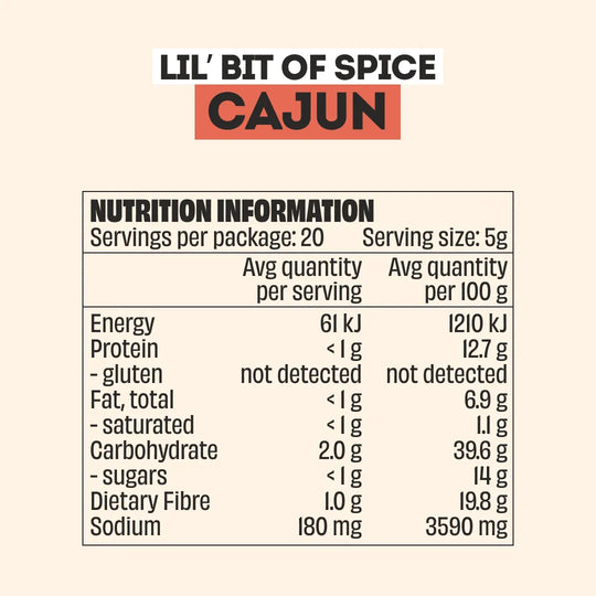 CAJUN SEASONING - LARGE BOTTLE
