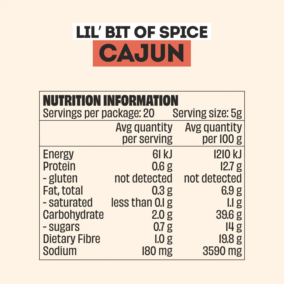 CAJUN SEASONING - LARGE BOTTLE