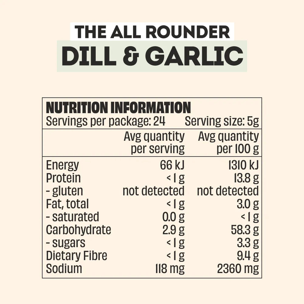 GARLIC & DILL RANCH SEASONING - LARGE BOTTLE