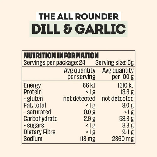 GARLIC & DILL RANCH SEASONING - LARGE BOTTLE