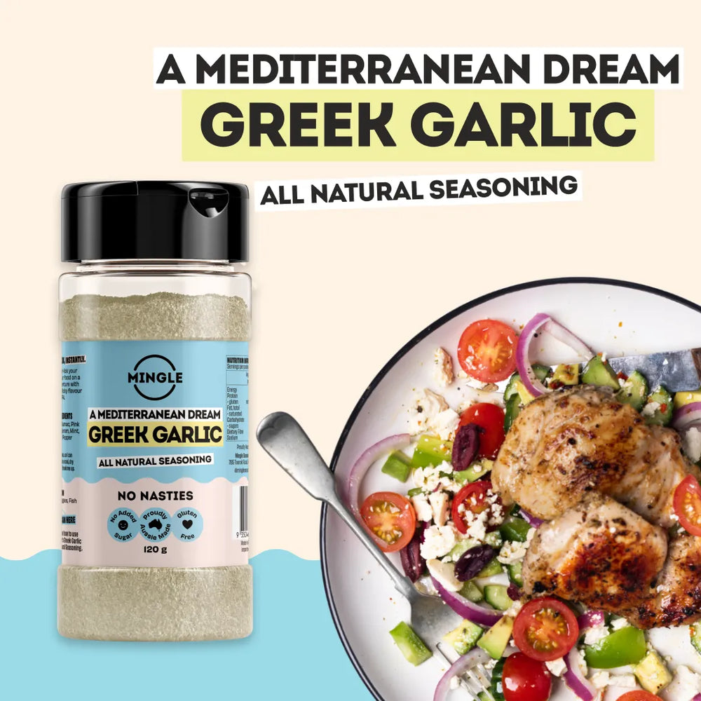 GREEK GARLIC SEASONING - LARGE BOTTLE