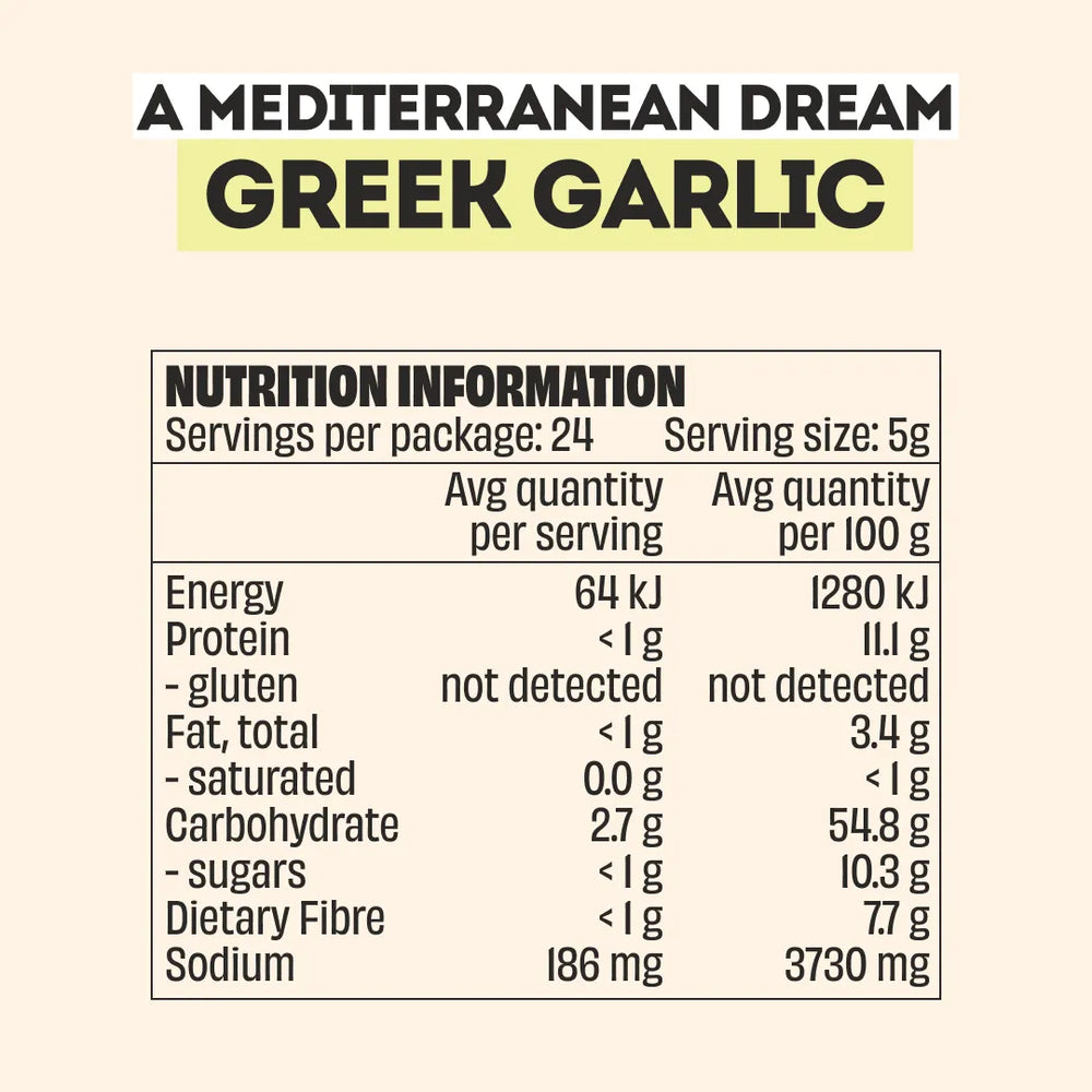 GREEK GARLIC SEASONING - LARGE BOTTLE