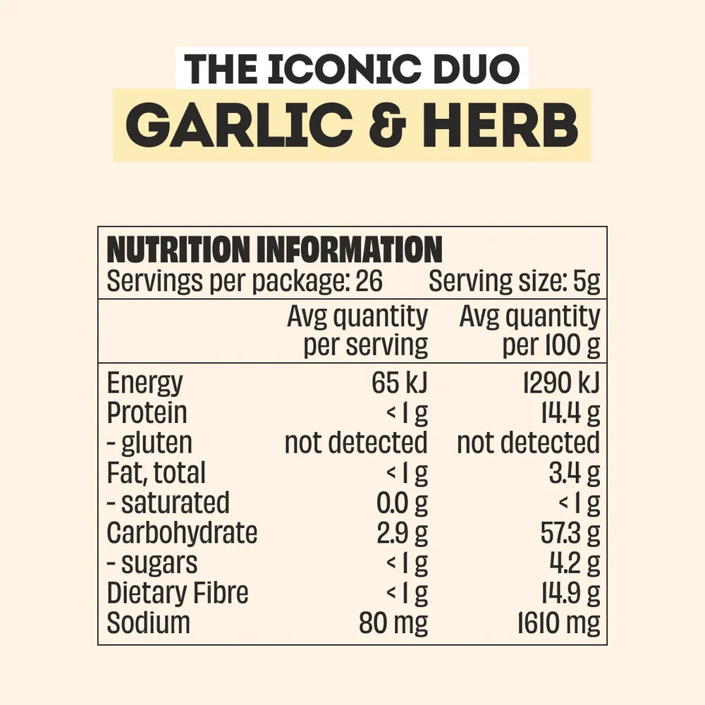 GARLIC & HERB SEASONING - LARGE BOTTLE