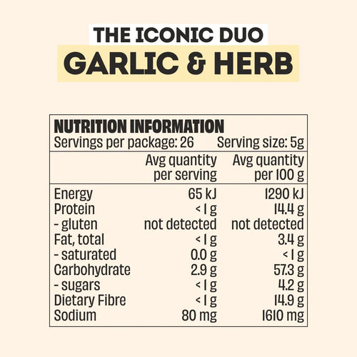 GARLIC & HERB SEASONING - LARGE BOTTLE