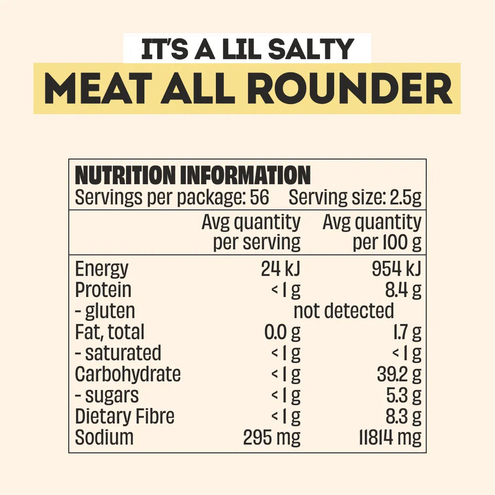 MEAT ALL ROUNDER SEASONED SALT - LARGE BOTTLE