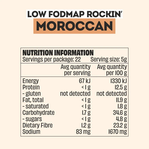 MOROCCAN (FODMAP FRIENDLY) SEASONING - LARGE BOTTLE