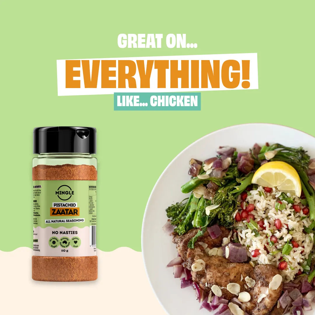 PISTACHIO ZA'ATAR SEASONING - LARGE BOTTLE