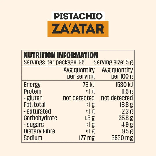 PISTACHIO ZA'ATAR SEASONING - LARGE BOTTLE