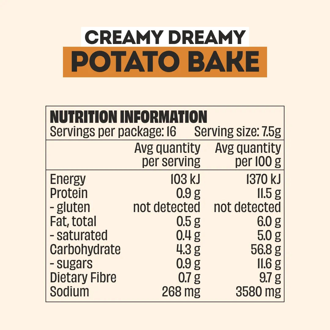 POTATO BAKE RECIPE BASE - LARGE BOTTLE