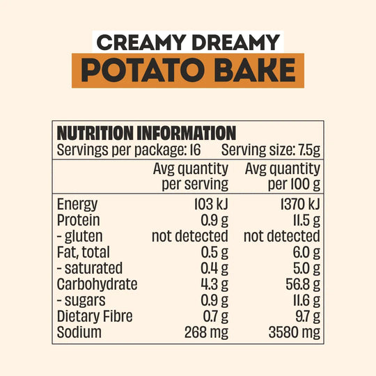 POTATO BAKE RECIPE BASE - LARGE BOTTLE