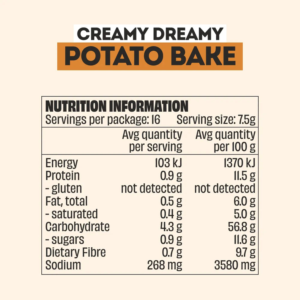 POTATO BAKE RECIPE BASE - LARGE BOTTLE